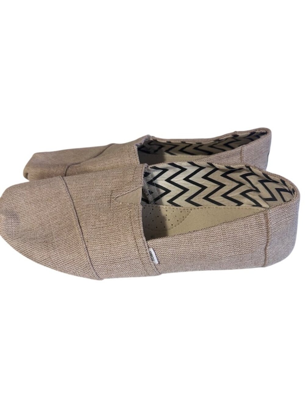 Toms tan Alpargata classic slip on flats size 12